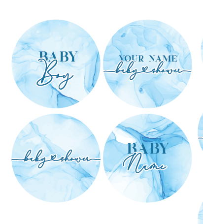 Baby Shower (Boy) Sugar Cookie