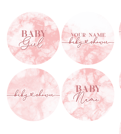 Baby Shower (Girl) Sugar Cookie