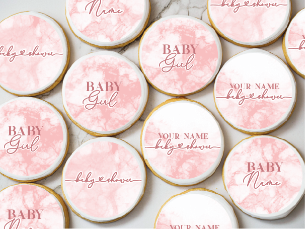 Baby Shower (Girl) Sugar Cookie