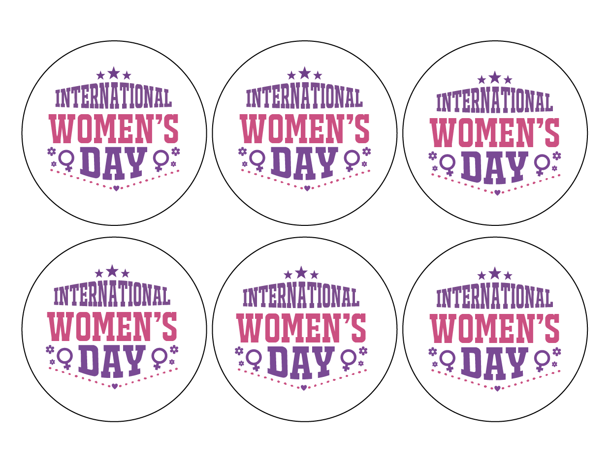 International Women's Day Sugar Cookie