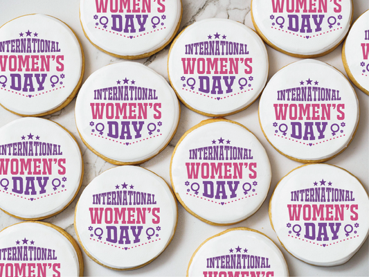 International Women's Day Sugar Cookie
