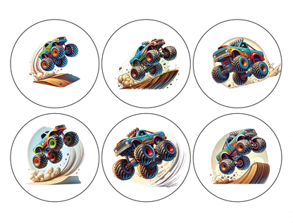 Monster Trucks Sugar Cookie